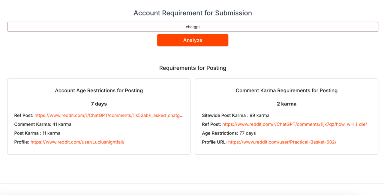 Account Requirement - IdeaHunt